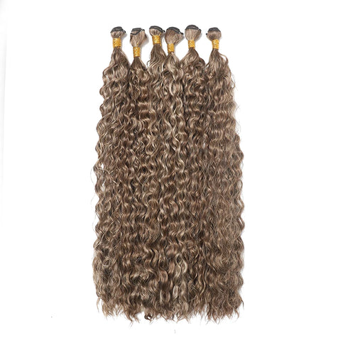  Synthetic Long Curly Hair Extensions 22 to 30 Inch Ombre cashymart