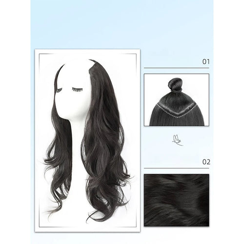  Synthetic Long Curly V-Shaped Wig for Women cashymart