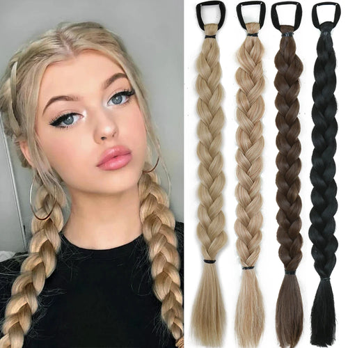  Synthetic Long Twist Braid Ponytail Extensions cashymart