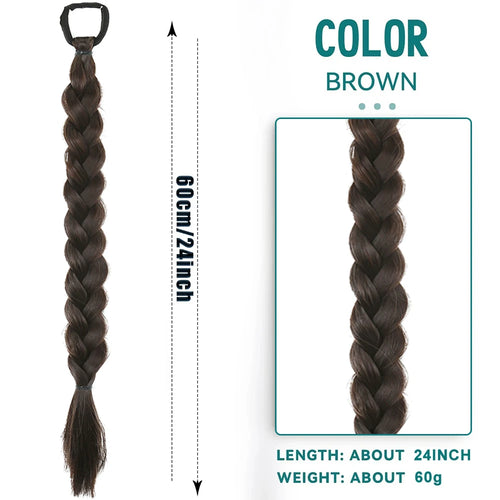 Synthetic Long Twist Braid Ponytail Extensions cashymart