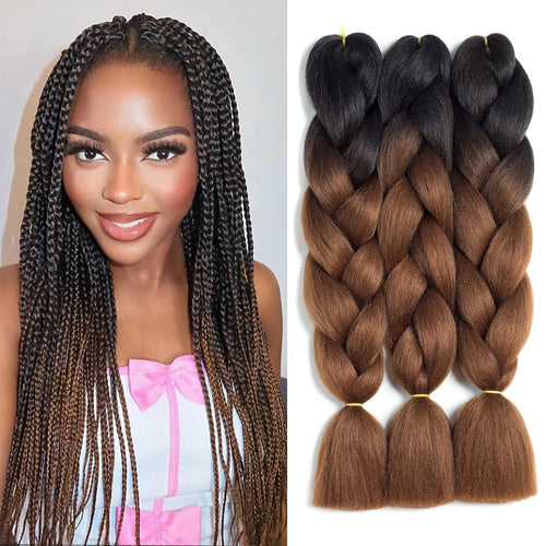  Synthetic Ombre Jumbo Braiding Hair 24 Inch cashymart