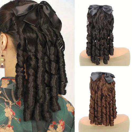  Synthetic Roman Roll Ponytail Hair Extensions cashymart
