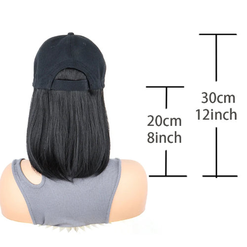  Synthetic Short Straight Wig with Cap cashymart