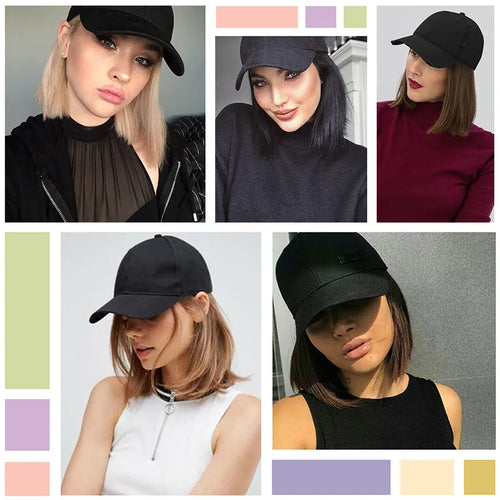  Synthetic Short Straight Wig with Cap cashymart