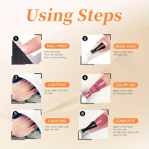  TARTU Cat Eye Gel Nail Polish Set 6 Colors 8ml cashymart