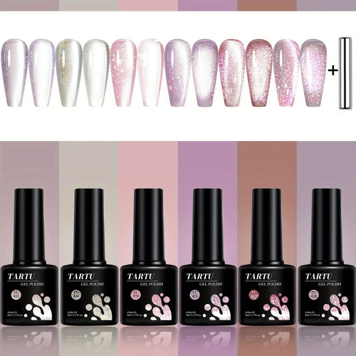  TARTU Cat Eye Gel Nail Polish Set 6 Colors 8ml cashymart