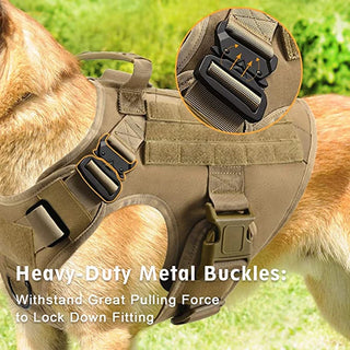  Tactical Military Dog Harness and Leash Set cashymart