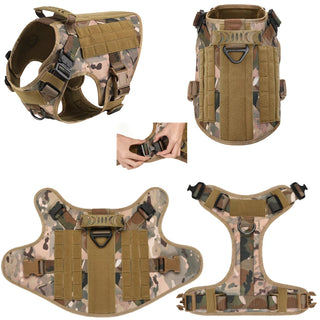  Tactical Military Dog Harness and Leash Set cashymart