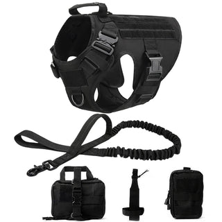  Tactical Military Dog Harness and Leash Set cashymart