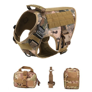  Tactical Military Dog Harness and Leash Set cashymart