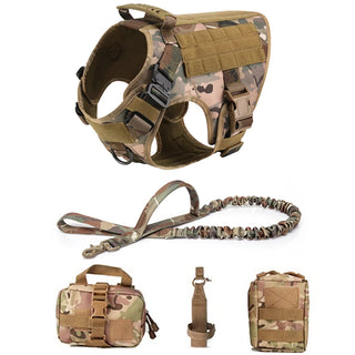  Tactical Military Dog Harness and Leash Set cashymart