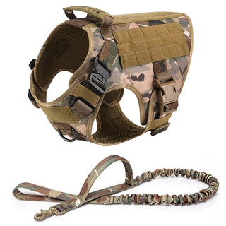  Tactical Military Dog Harness and Leash Set cashymart