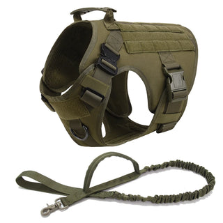  Tactical Military Dog Harness and Leash Set cashymart