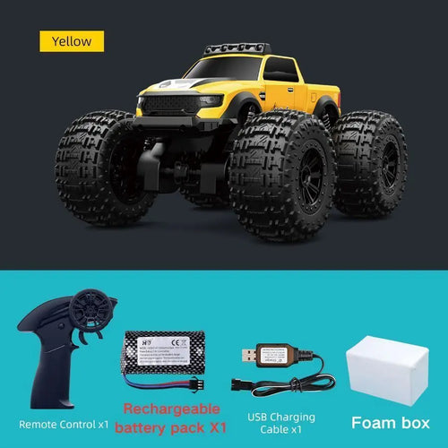  Teranty C8816 4WD Amphibious RC Stunt Monster Truck with LED Lights cashymart