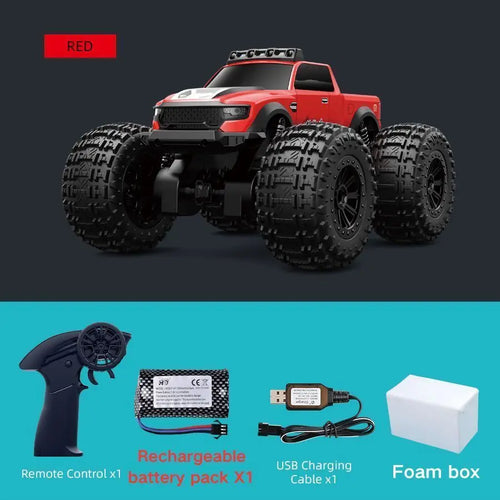  Teranty C8816 4WD Amphibious RC Stunt Monster Truck with LED Lights cashymart