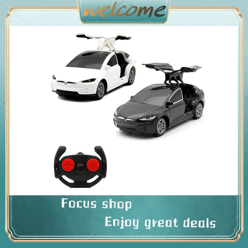  Tesla RC Drift Car with Working Lights & Doors - Perfect Gift cashymart