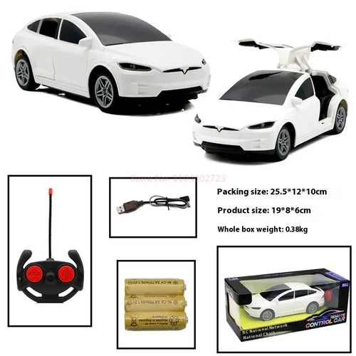  Tesla RC Drift Car with Working Lights & Doors - Perfect Gift cashymart