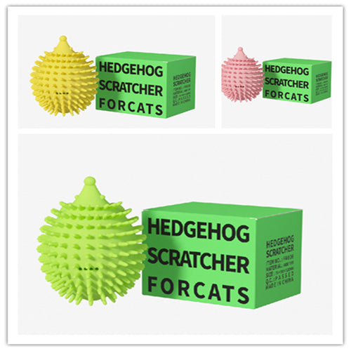  The Ultimate Hedgehog Cat Corner Tickler with Massage Ball cashymart