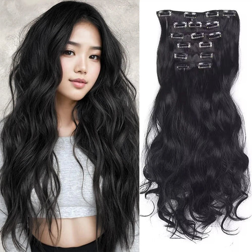  Thick Curly Clip In Hair Extensions Set cashymart