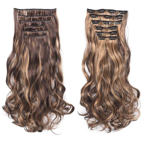  Thick Curly Clip In Hair Extensions Set cashymart