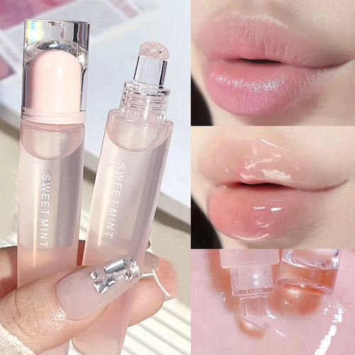  Transparent Jelly Lip Gloss Makeup Plumping Moisturizing Oil cashymart