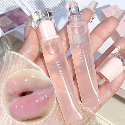  Transparent Jelly Lip Gloss Makeup Plumping Moisturizing Oil cashymart