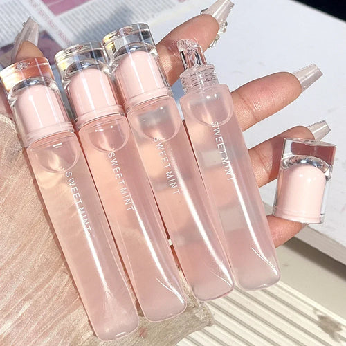  Transparent Jelly Lip Gloss Makeup Plumping Moisturizing Oil cashymart
