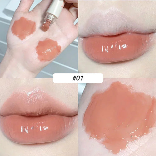  Transparent Jelly Lip Gloss Makeup Plumping Moisturizing Oil cashymart