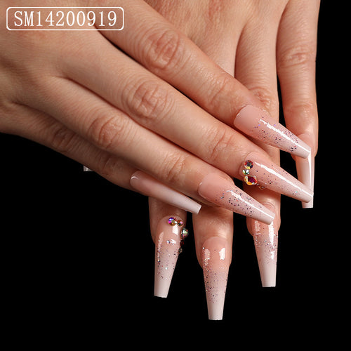 Trapezoidal coffin fake nails cashymart