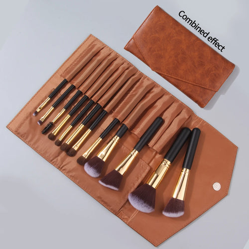  Travel Makeup Essentials Brush Set with Bag cashymart