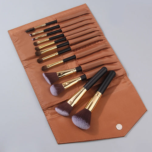  Travel Makeup Essentials Brush Set with Bag cashymart