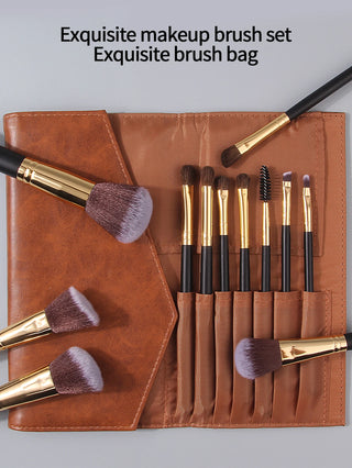  Travel Makeup Essentials Brush Set with Bag cashymart