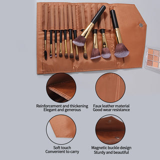  Travel Makeup Essentials Brush Set with Bag cashymart