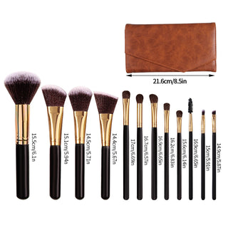  Travel Makeup Essentials Brush Set with Bag cashymart