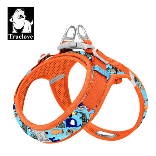  Truelove Floral Mesh Harness for Dogs Cats cashymart