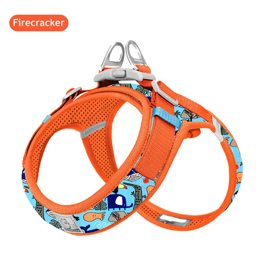  Truelove Floral Mesh Harness for Dogs Cats cashymart