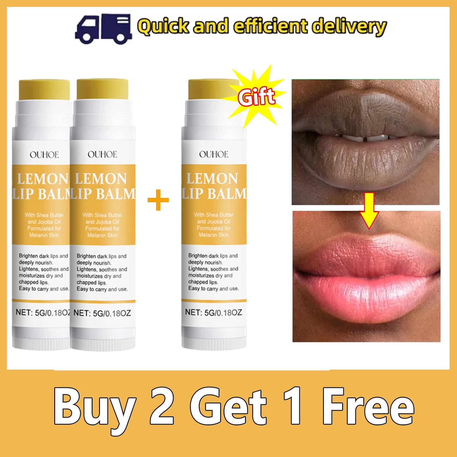 Revitalize Your Lips: Turmeric & Vitamin C Brightening Lip Balm