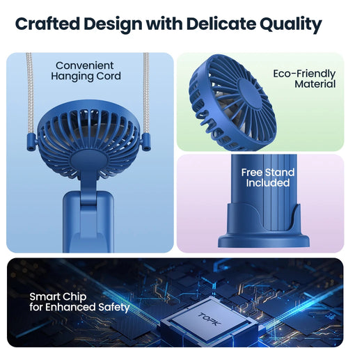 USB Rechargeable Mini Portable Fan cashymart