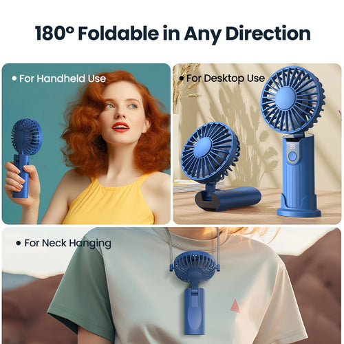  USB Rechargeable Mini Portable Fan cashymart