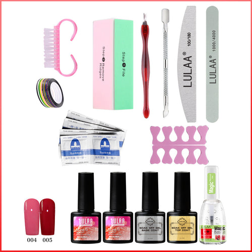  UV Phototherapy Nail Polish Glue Set cashymart