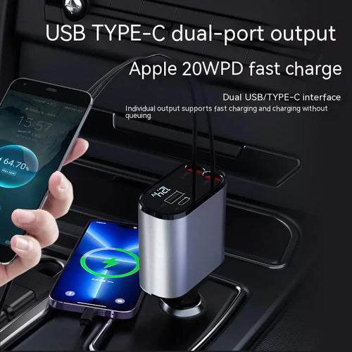  Ultra-Fast Car Charger: Power Up Your Devices on the Go! cashymart