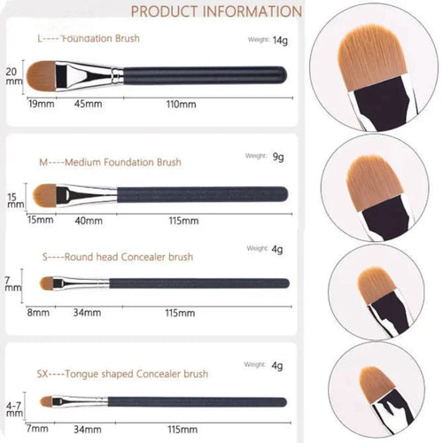  Ultra-Thin Foundation Concealer Brush Set cashymart