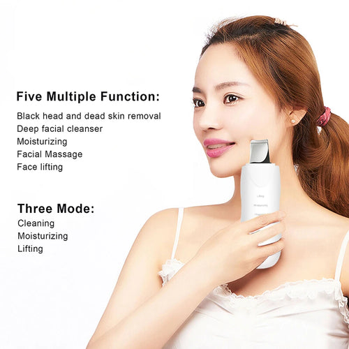  Ultrasonic Skin Scrubber Deep Facial Cleaner cashymart