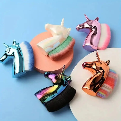  Unicorn Makeup Brush Nail Dust Remover Tool cashymart
