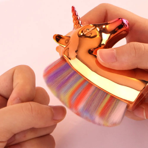  Unicorn Makeup Brush Nail Dust Remover Tool cashymart