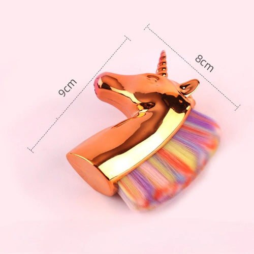  Unicorn Makeup Brush Nail Dust Remover Tool cashymart
