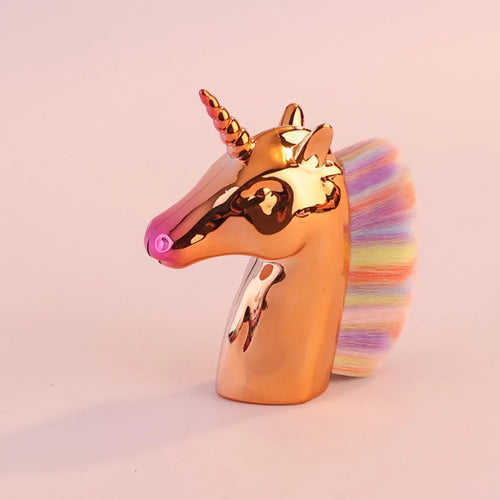  Unicorn Makeup Brush Nail Dust Remover Tool cashymart