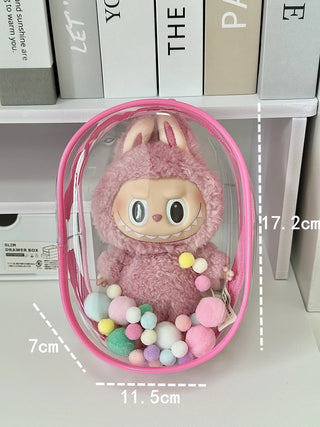  V1 V2 Labubu Doll Bag - Dustproof & Transparent Cover cashymart