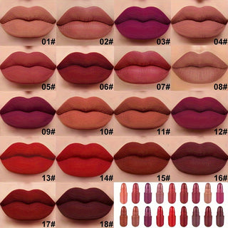  Velvet Luxe: 18 Pcs Mini Matte Lipstick Set cashymart