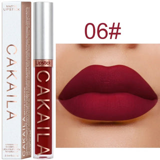  Velvet Matte Lipstick Lip Gloss Light Red Long Lasting cashymart